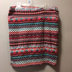 Beautiful blue and pink skirt